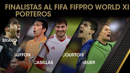 FIFA presenta a 5 nominados a mejor portero del año 2014